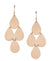 18k rose gold 4 drop earrings  1.8 inches in length Earring weight 2 grams each Designed and handmade in Los Angeles If an item is out of stock, please allow 3-5 weeks for delivery   Designed by Irene Neuwirth