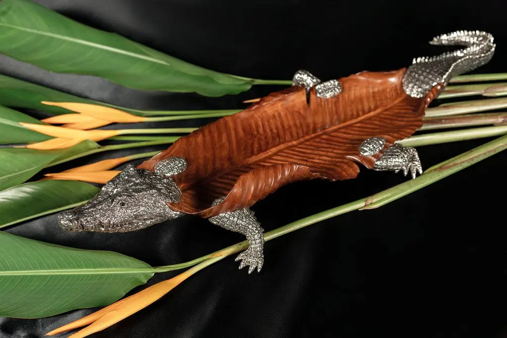 Crocodile Sculpture - Squash Blossom Vail