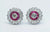 Diamond and Ruby Stud Earrings - Squash Blossom Vail