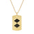 Double Diamond Expert Tag with Chain - Squash Blossom Vail