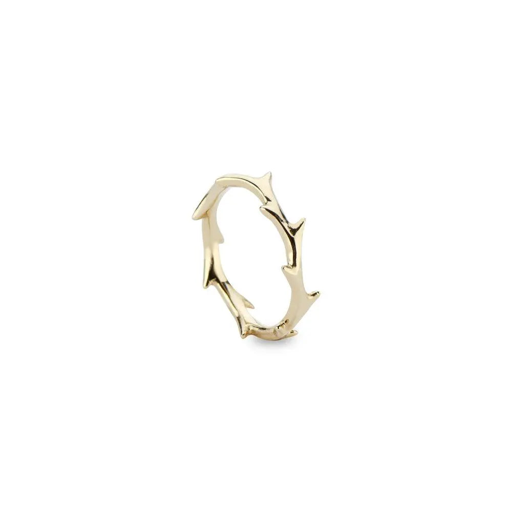 The Crown of Thorns Ring is a DRU. best-seller for both men and women. It is a sleek and sexy style that is meant to complement other pieces. It is the perfect ring to layer.  Weight: 2.3 g  Ring Size 7  If you need a different size, please email shop@sbvail.com  Designed by DRU Jewelry