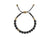 Wrap Brass Slider Bracelet, with Onyx - Squash Blossom Vail