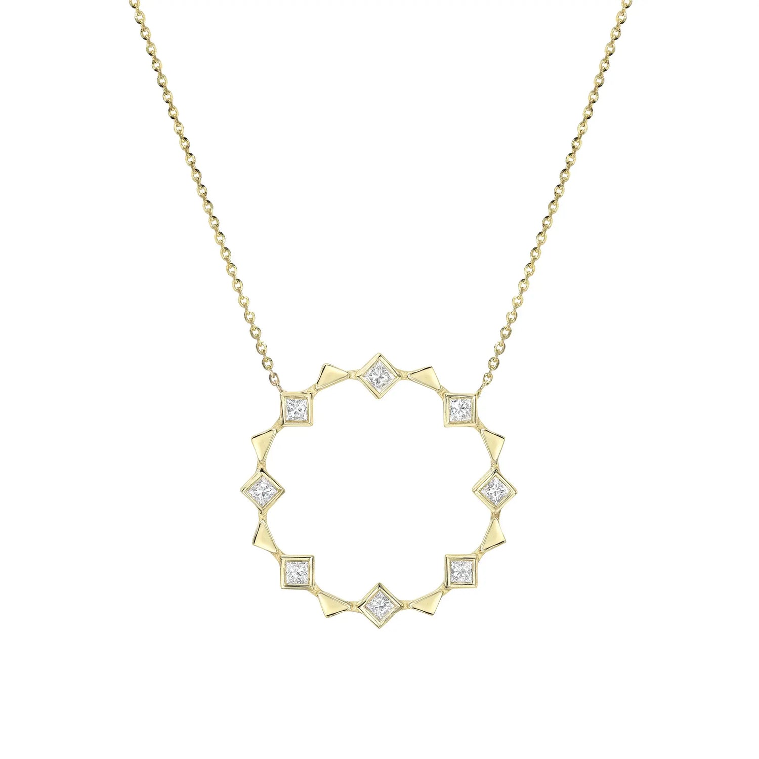 Open Circle Energy Necklace - Squash Blossom Vail