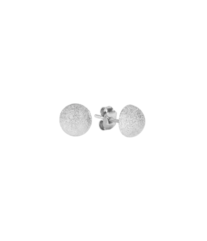 FLORENTINE FINISH MEDIUM BUTTON STUDS- White Gold - Squash Blossom Vail
