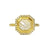 GEO ASSCHER HALO RING - Squash Blossom Vail