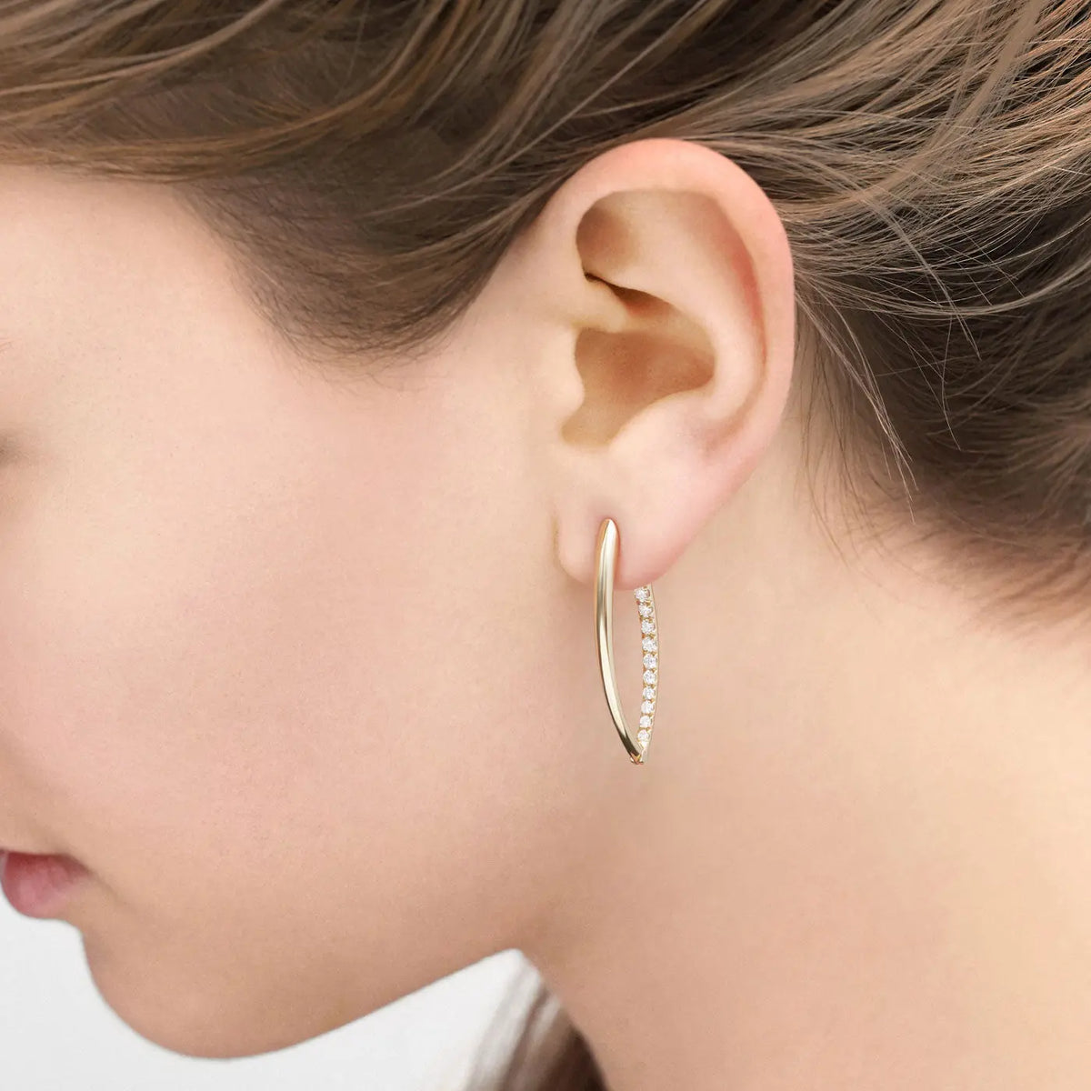 Cristina Medium Hoop Earrings - Squash Blossom Vail