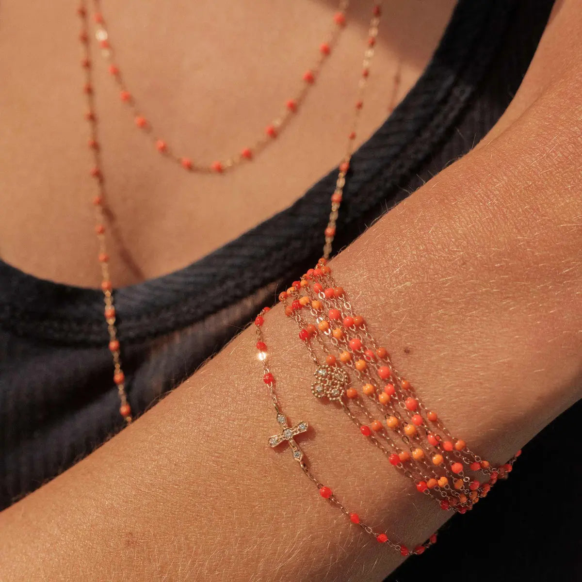Classic Gigi Orange bracelet - Squash Blossom Vail