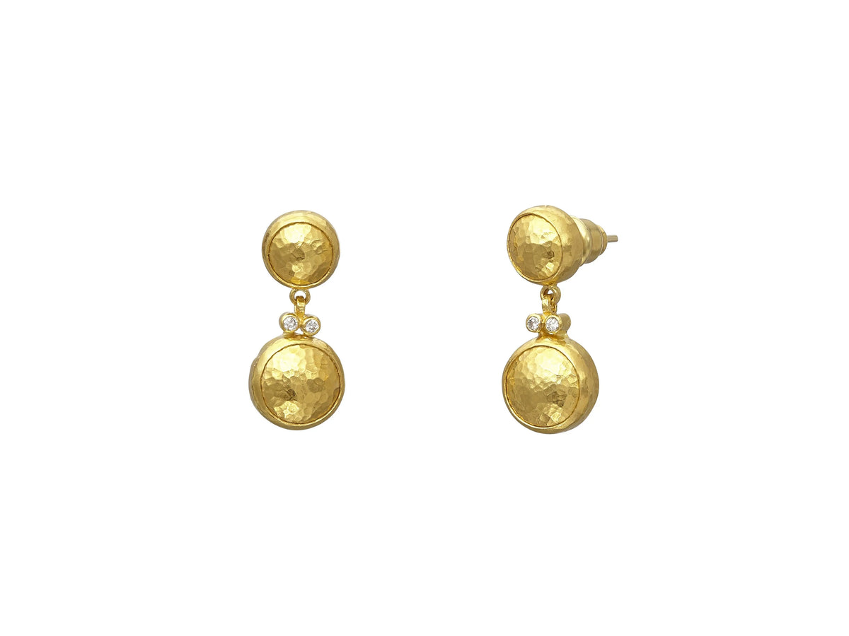Double Drop Amulet Earrings - Squash Blossom Vail