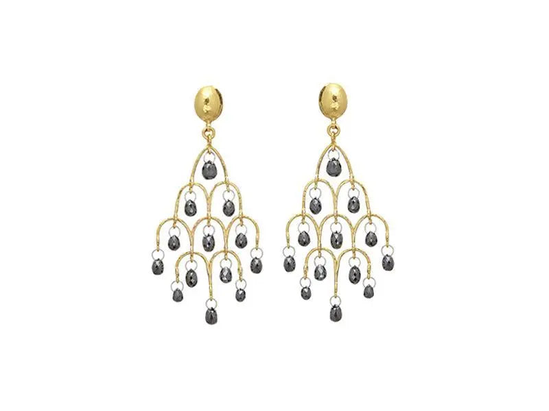 Dew Diamond Earrings - Squash Blossom Vail