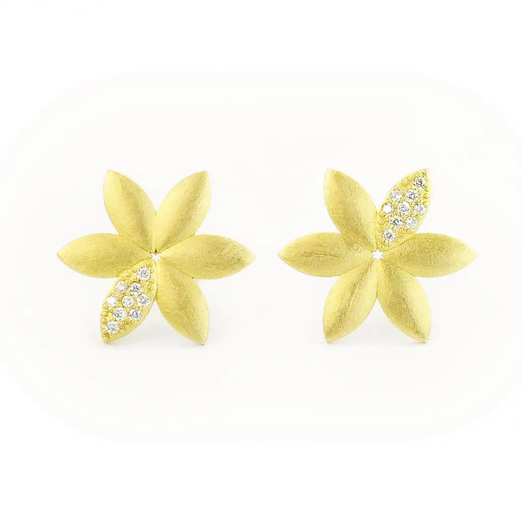 PETAL STUD EARRINGS - Squash Blossom Vail