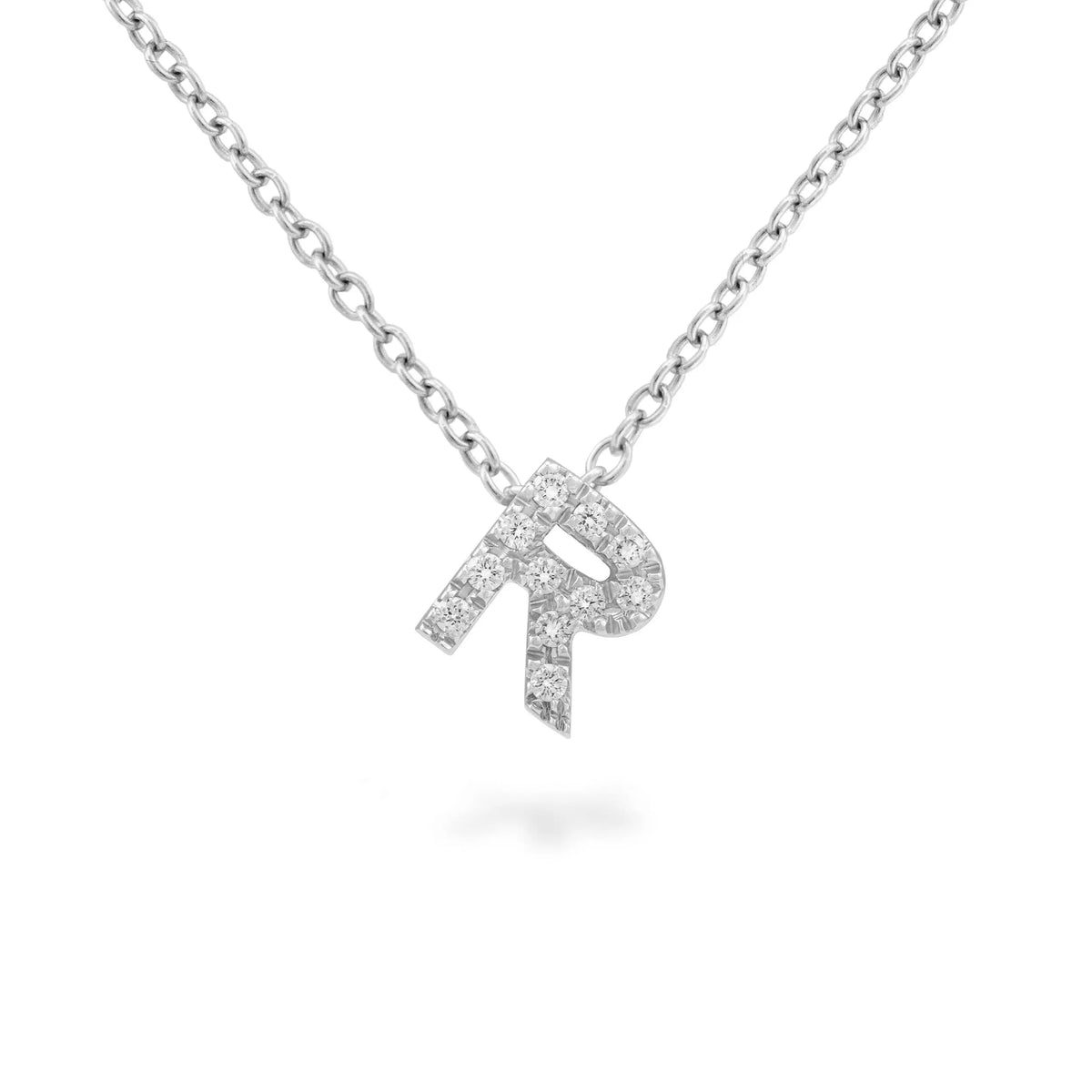 Diamond &quot;Letter&quot; Pendant Necklace - Squash Blossom Vail