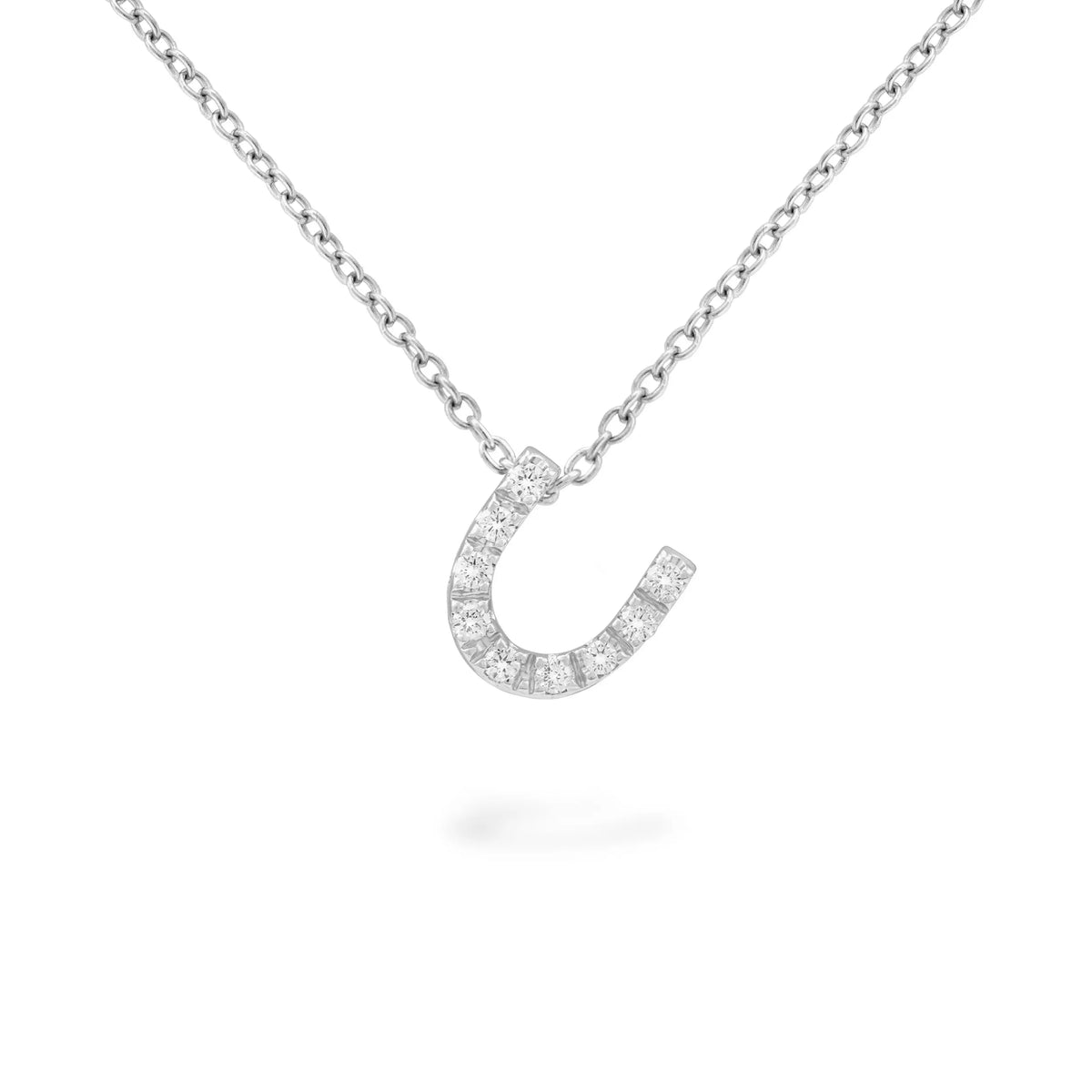 Diamond &quot;Letter&quot; Pendant Necklace - Squash Blossom Vail