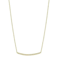 Petite Diamond Bar Necklace - Squash Blossom Vail