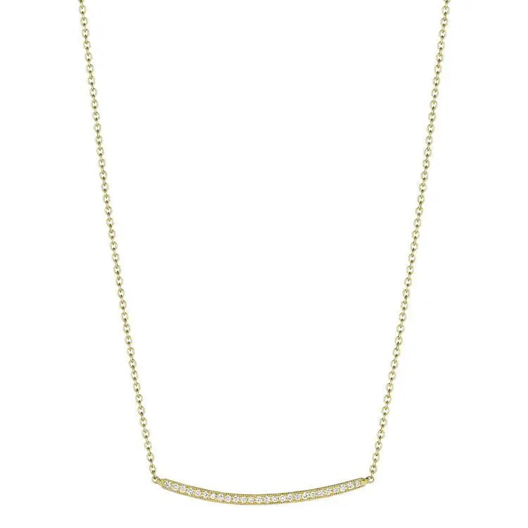Petite Diamond Bar Necklace - Squash Blossom Vail
