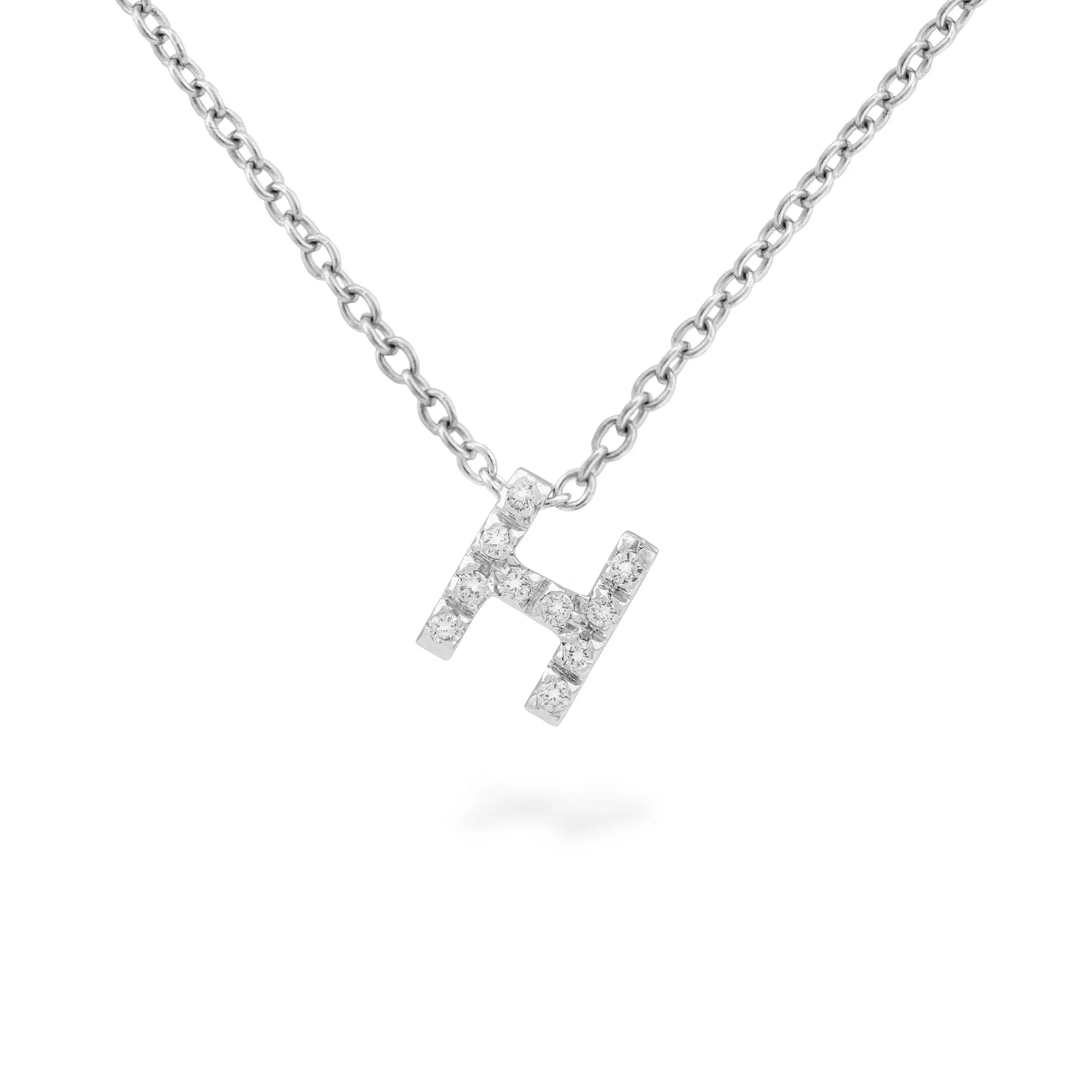 Diamond "Letter" Pendant Necklace - Squash Blossom Vail