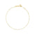 The Classic Gigi bracelet by gigi CLOZEAU features 18K Yellow Gold, and unique White jewels for a simple, everyday look.   Each jewel is unique, artisanally made in their family-owned workshop. 18K yellow gold and resin. The bracelet measures 6.7 inches with adjustable clasp at 6.3 inches.