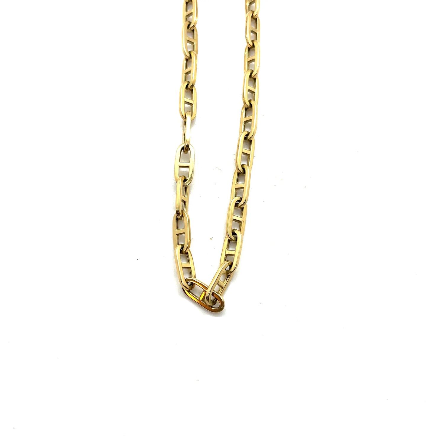 14K Yellow Gold "H" gold chain  Length: 16 inches