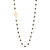 The Classic Gigi Cross Charm necklace with Black resin pearls by gigi CLOZEAU features signature 18 carat Yellow Gold and a timelessly elegant design. Each jewel is unique, artisanally made its our family-owned workshop. The length is 16.5 inches with adjustabe clasp at 16.1 inches.