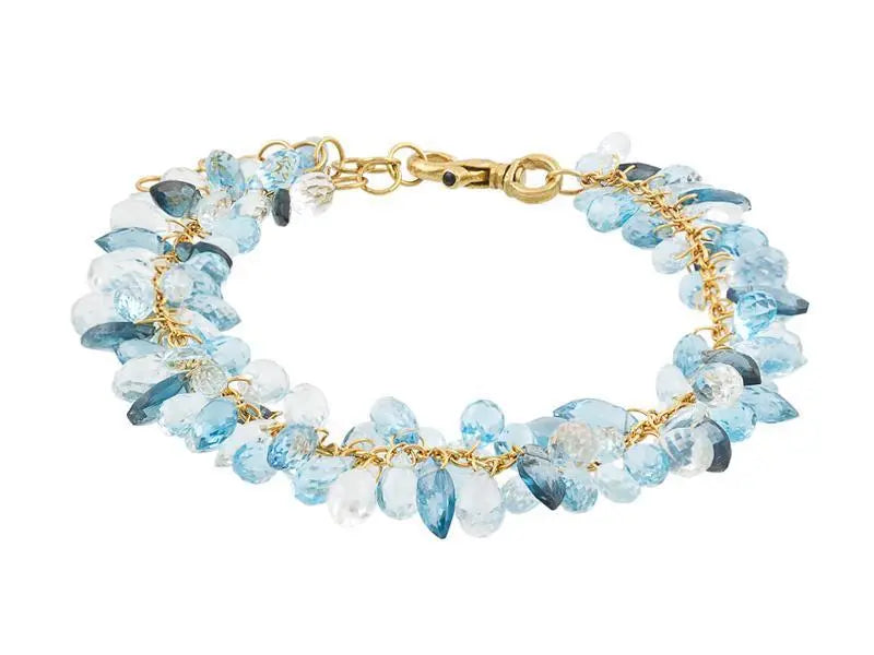 One-of-a-Kind Dew Hue Gold Topaz Bracelet designed by Gurhan