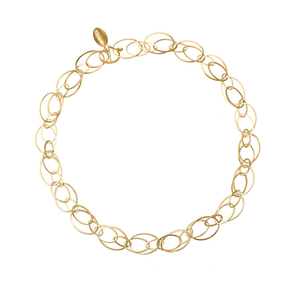 Oval Interlocked Necklace - Squash Blossom Vail