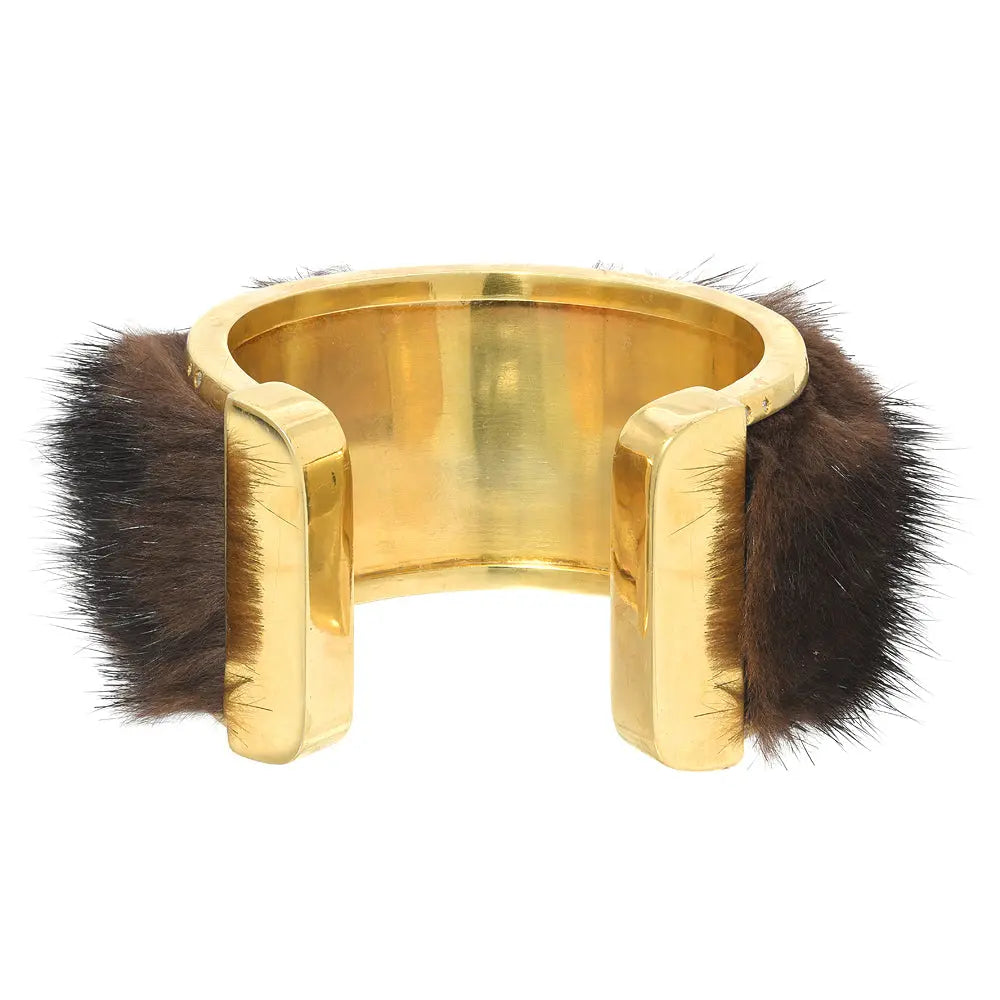 Mink Fur Cuff - Squash Blossom Vail
