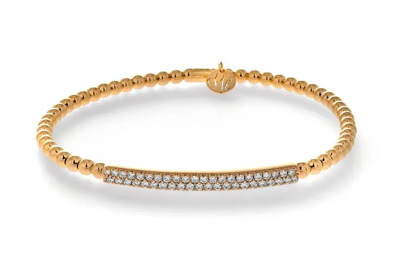 Hulchi Belluni Tresore Stretch Pave Diamond Bracelet - Squash Blossom Vail