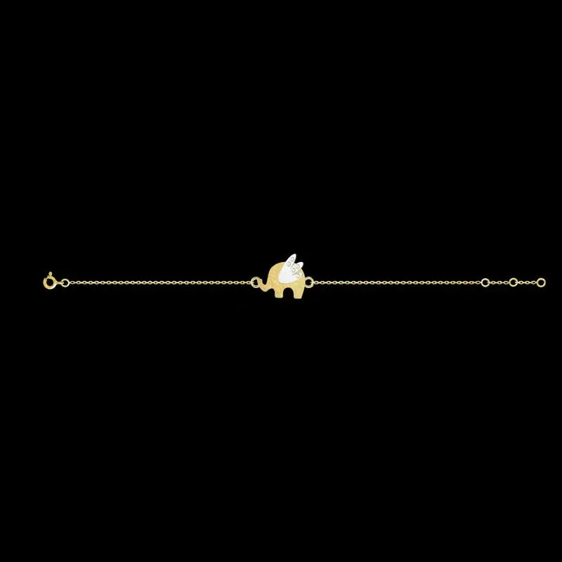 18k yellow gold and diamonds .020 cttw bracelet  Meaning: Memories  Details:  Approximate dimensions: 18 mm x 15 mm Designed by Luisa Rosas and made in Portugal