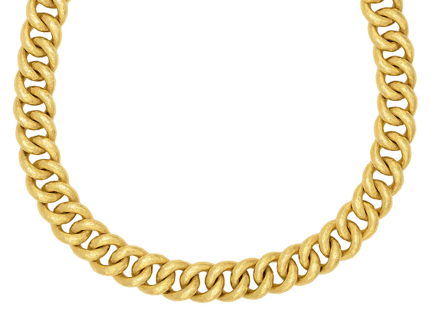 Link Necklace in 24k Gold, Twisted Round, from the Hoopla Collection 19 inches