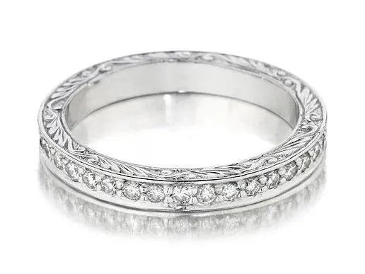 Eternity Diamond Band18kt white gold ring with .50 tcw white diamonds.