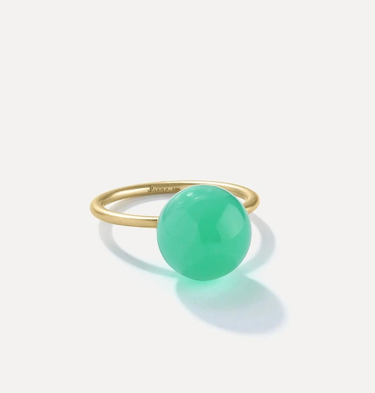 Large Gumball Ring in Chrysoprase - Squash Blossom Vail
