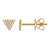 Triangle Diamond Stud Earrings