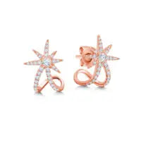 Diamond Starburst Ear Cuff Earrings - Squash Blossom Vail