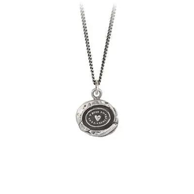 Heart Print Talisman Necklace - Squash Blossom Vail