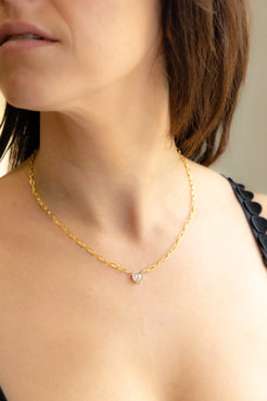 Summer Diamond Necklace - Squash Blossom Vail