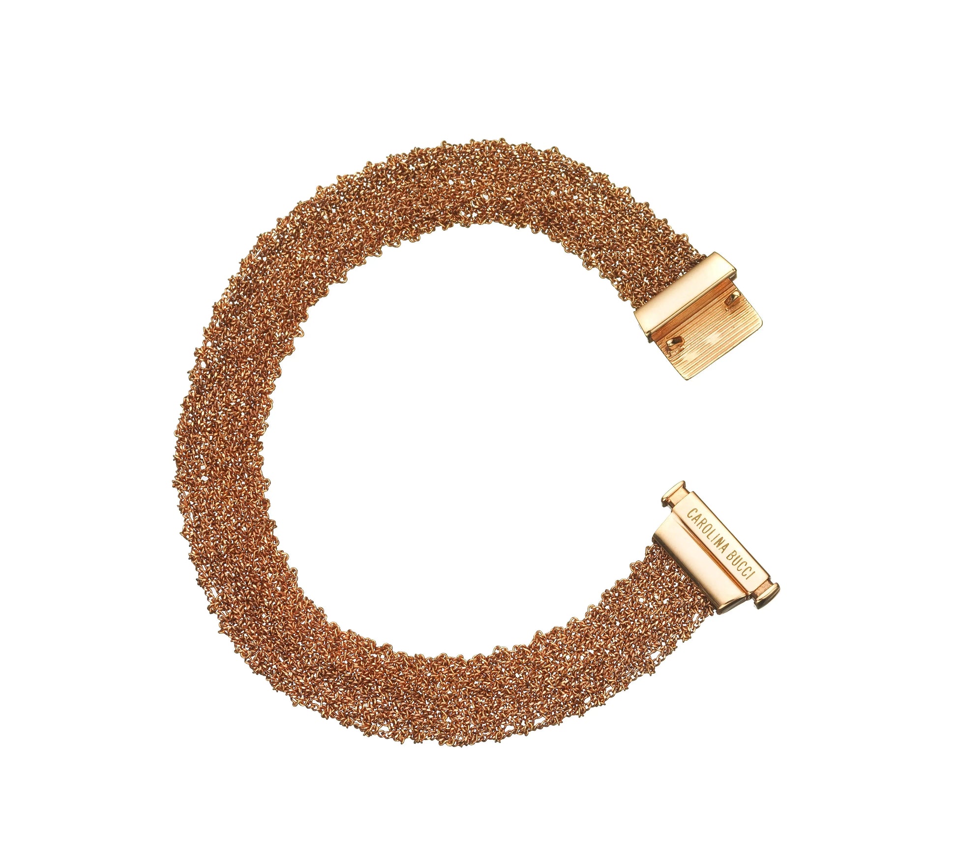 Classic 18K Pink Woven Bracelet - Squash Blossom Vail
