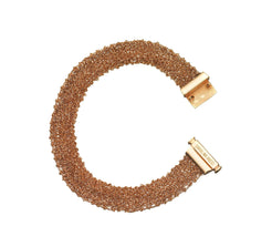 Classic 18K Pink Woven Bracelet - Squash Blossom Vail