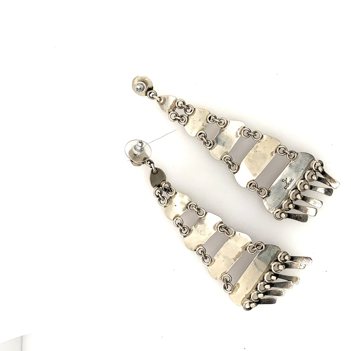 Coral chandelier Earrings - Squash Blossom Vail