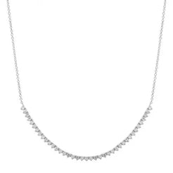 Diamond Tennis Chain Necklace - Squash Blossom Vail