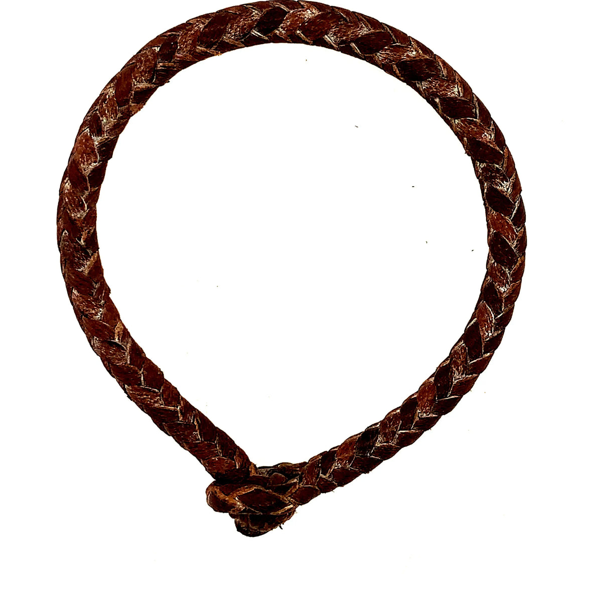 Braided Leather Bracelet - Squash Blossom Vail