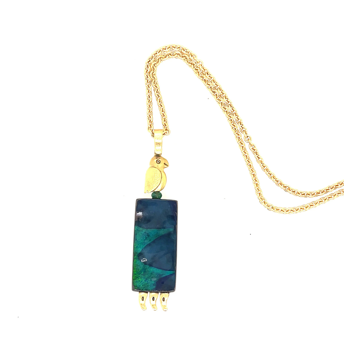 Alex Sepkus One of a Kind Fable Animals &amp; Characters Pendant - Squash Blossom Vail