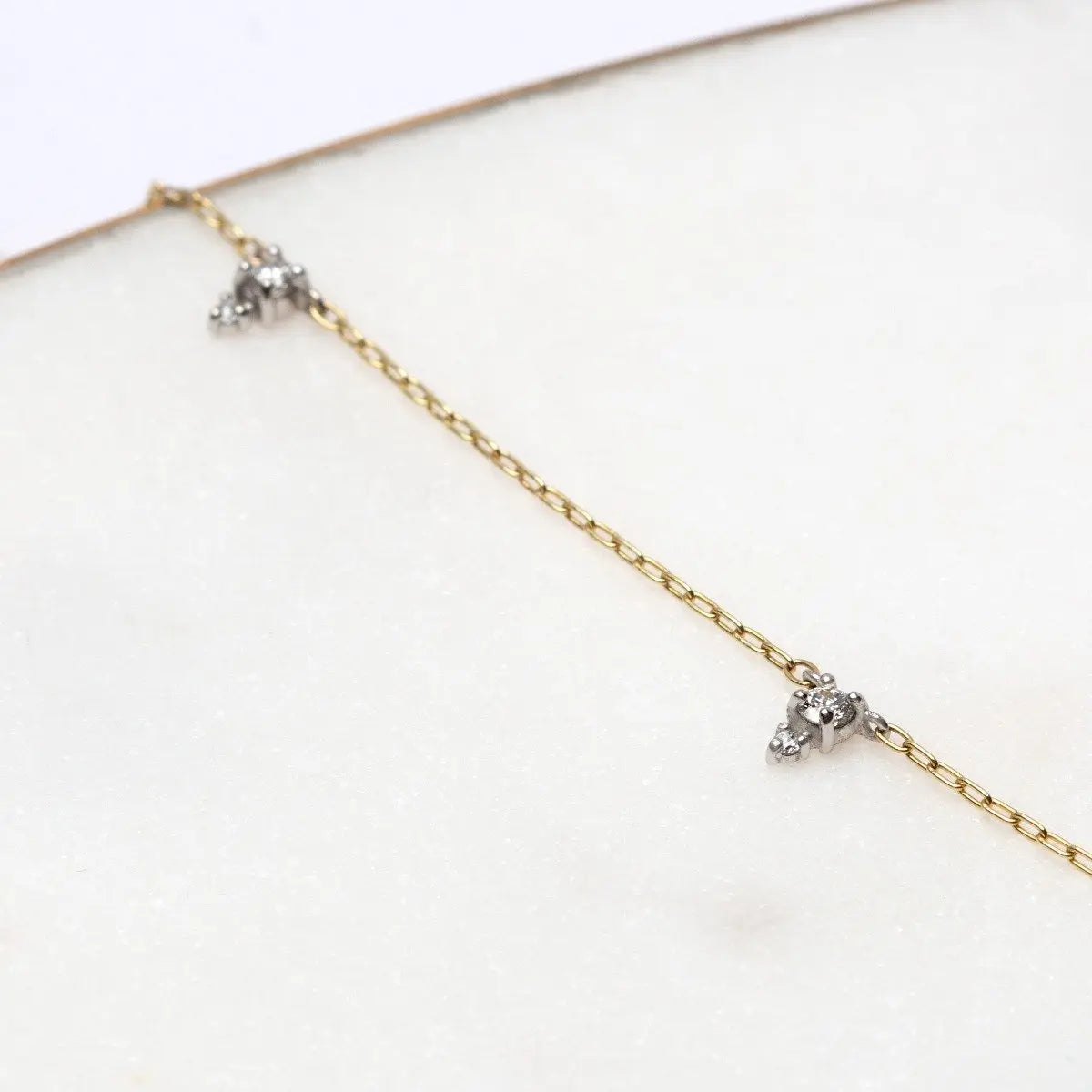 Devere Necklace in Diamonds - Squash Blossom Vail