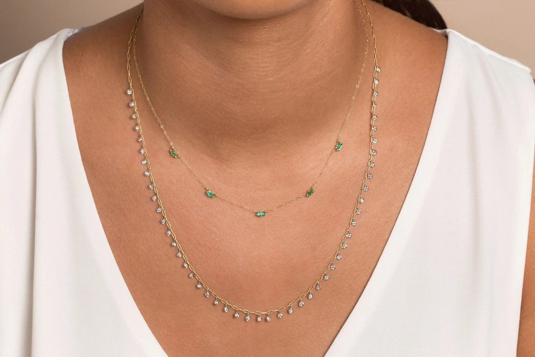 Ephemeral Diamond Necklace - Squash Blossom Vail