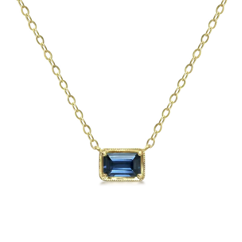 Leone Sapphire Necklace - Squash Blossom Vail