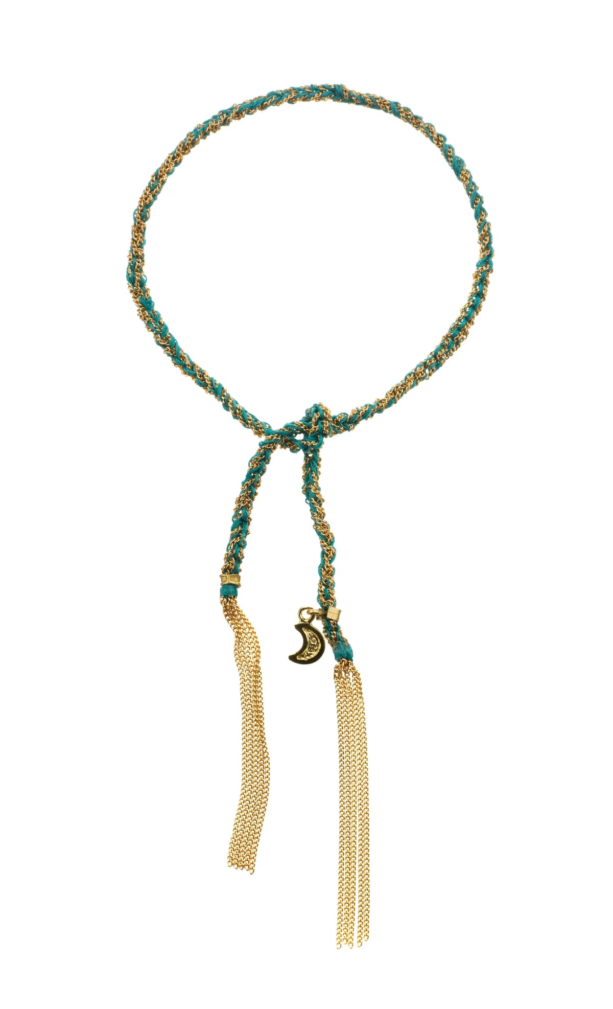 Lucky Bracelet with Moon Charm - Squash Blossom Vail