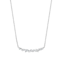 WHITE GOLD CLUSTER NECKLACE - Squash Blossom Vail